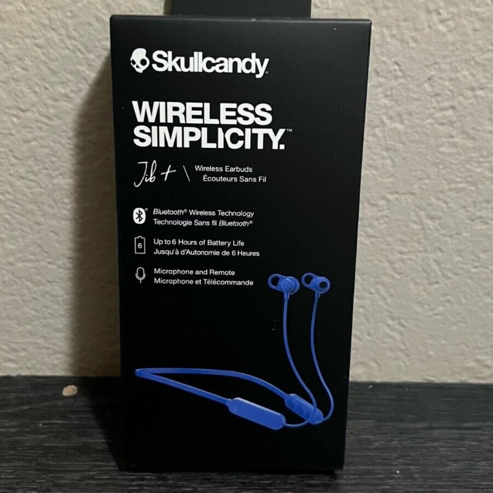 SkullCandy Jib Plus In-Ear Wireless Headphones (Blue)